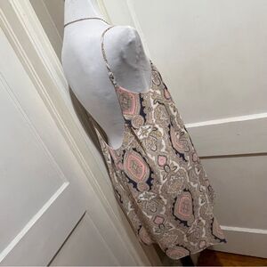 BCBGeneration Cream and Tan Sexy Backless Dress Women's Small